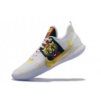 2020 Nike Kobe Mamba Focus White Gorge Green-Yellow Shoes